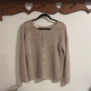Sézane Gaspard Cardigan - Light Beige
